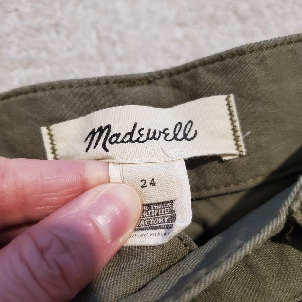 EUC Madewell Griff Superwide Utility Pants, size 24 (HEMMED) - Picture 3 of 7